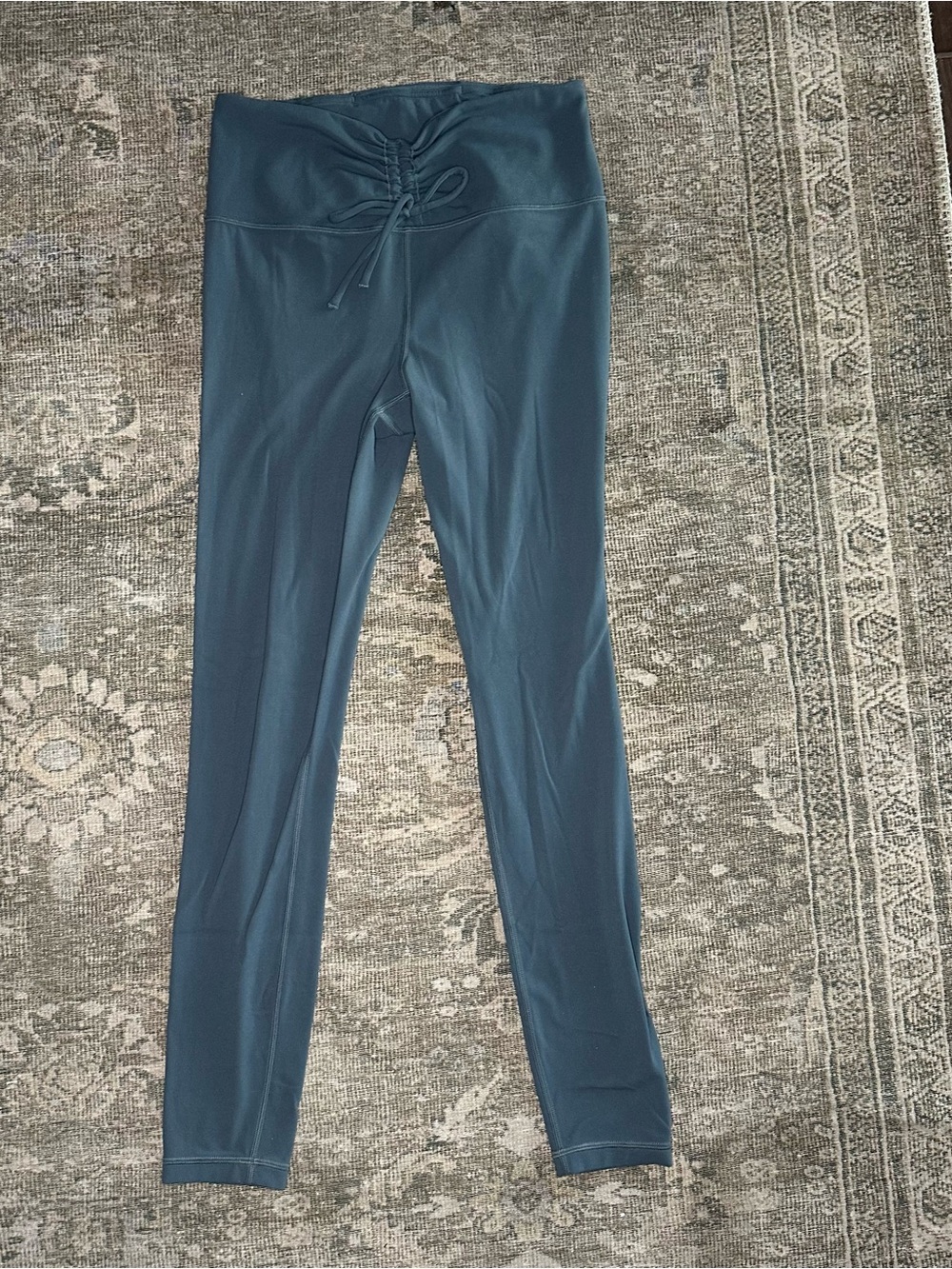 Athleta Sz S Ultra High Rise Elation Cinch Tight Blue/Gray